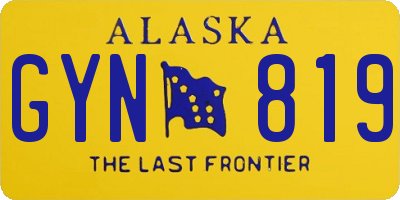 AK license plate GYN819