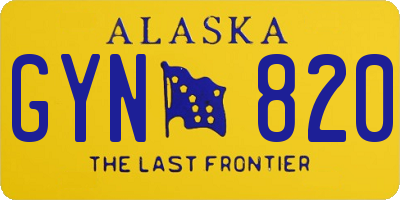 AK license plate GYN820
