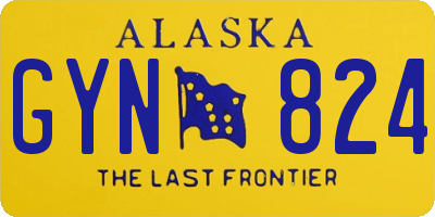 AK license plate GYN824