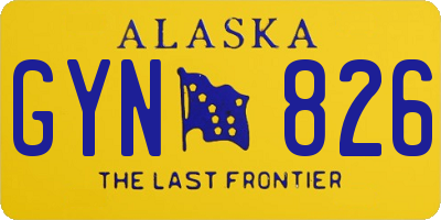 AK license plate GYN826