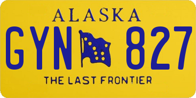 AK license plate GYN827