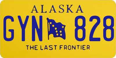 AK license plate GYN828