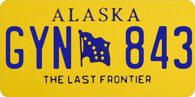 AK license plate GYN843