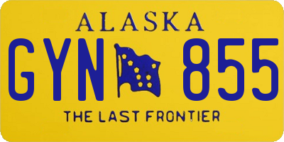 AK license plate GYN855