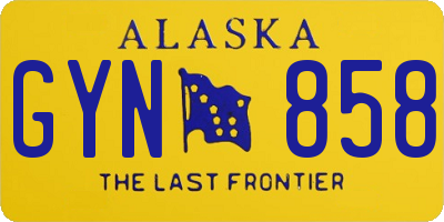 AK license plate GYN858