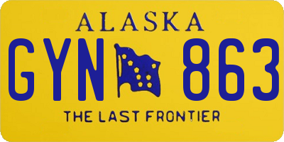 AK license plate GYN863