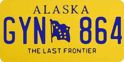 AK license plate GYN864
