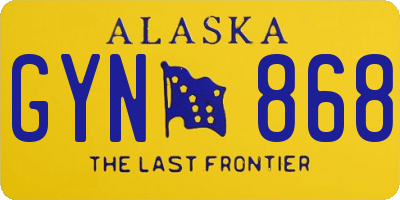 AK license plate GYN868