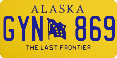 AK license plate GYN869