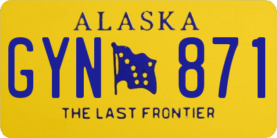 AK license plate GYN871