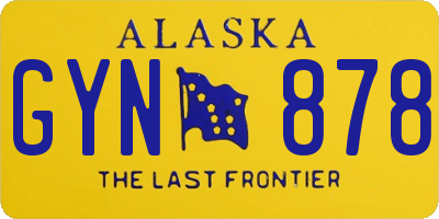 AK license plate GYN878