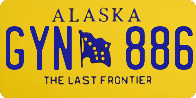 AK license plate GYN886