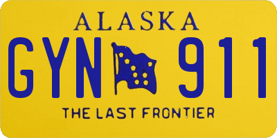 AK license plate GYN911