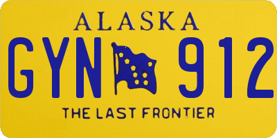 AK license plate GYN912