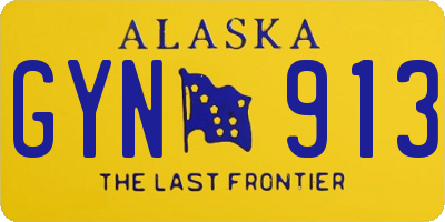 AK license plate GYN913