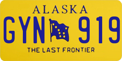 AK license plate GYN919