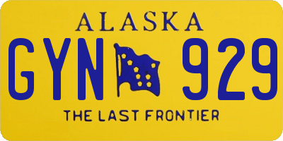 AK license plate GYN929