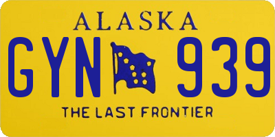 AK license plate GYN939