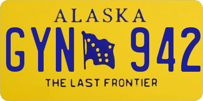 AK license plate GYN942