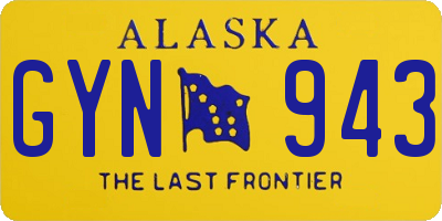 AK license plate GYN943