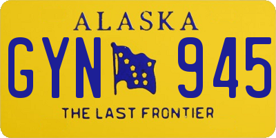 AK license plate GYN945