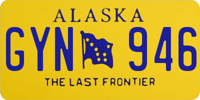 AK license plate GYN946