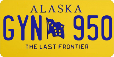 AK license plate GYN950