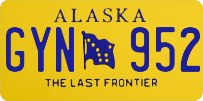 AK license plate GYN952