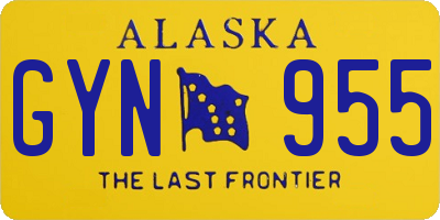 AK license plate GYN955