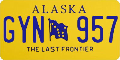 AK license plate GYN957