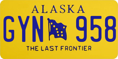 AK license plate GYN958