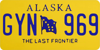 AK license plate GYN969