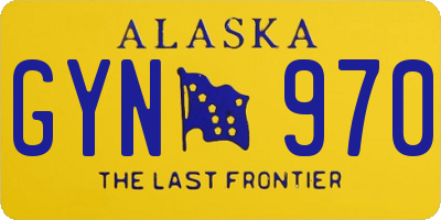 AK license plate GYN970