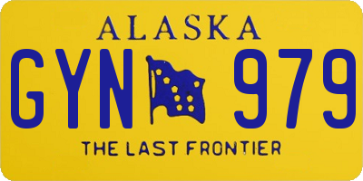 AK license plate GYN979