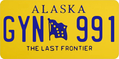 AK license plate GYN991