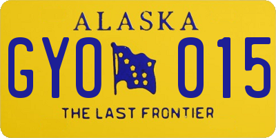 AK license plate GYO015