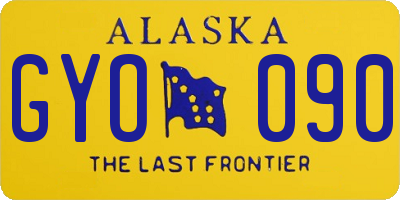 AK license plate GYO090