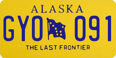 AK license plate GYO091