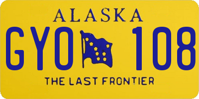 AK license plate GYO108