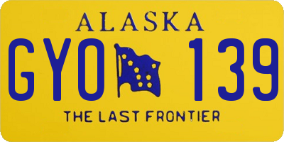 AK license plate GYO139