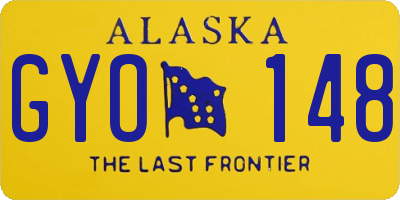AK license plate GYO148