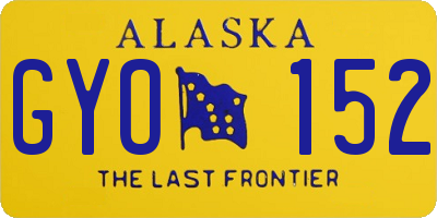 AK license plate GYO152