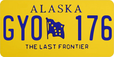 AK license plate GYO176