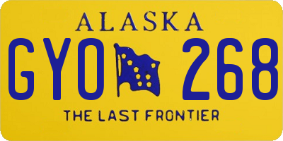 AK license plate GYO268