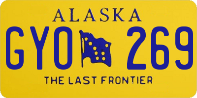 AK license plate GYO269