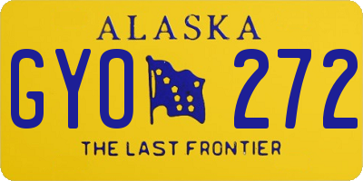 AK license plate GYO272