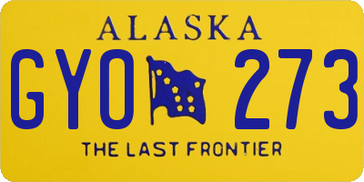 AK license plate GYO273