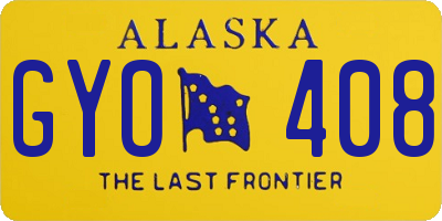 AK license plate GYO408