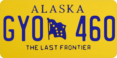 AK license plate GYO460