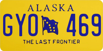 AK license plate GYO469